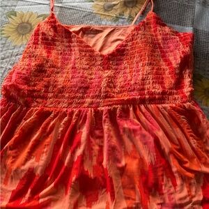 Old Navy Orange and Red Tank Top